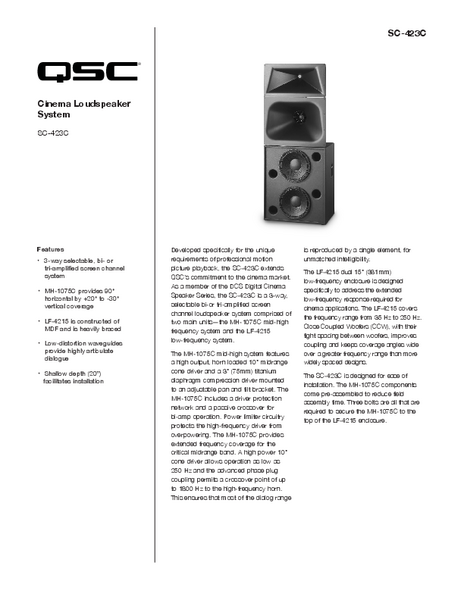 SC-423C User Manual