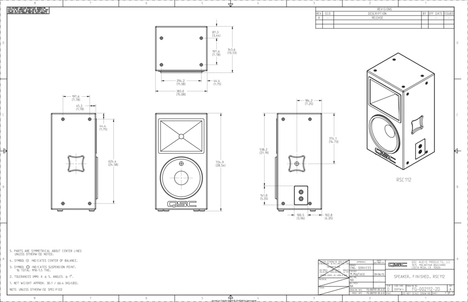 2D Drawing of the RSC-112