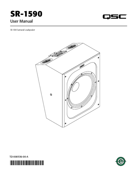 SR-1590 User Manual