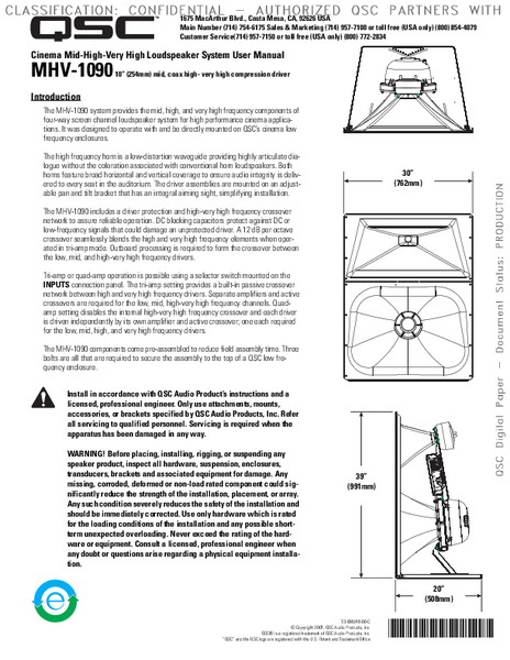 User Manual for the MHV-1090