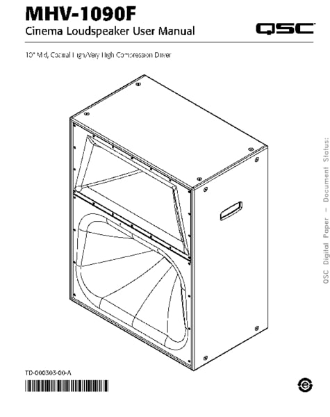 User Manual for the DCS-SC-424-8F Loudspeaker