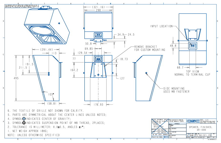 2D PDF Drawing of SR-1000